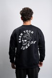 SOLD OUT| Sunrise on the Mind - Black Crewneck Sweater Unisex