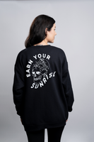 SOLD OUT| Sunrise on the Mind - Black Crewneck Sweater Unisex